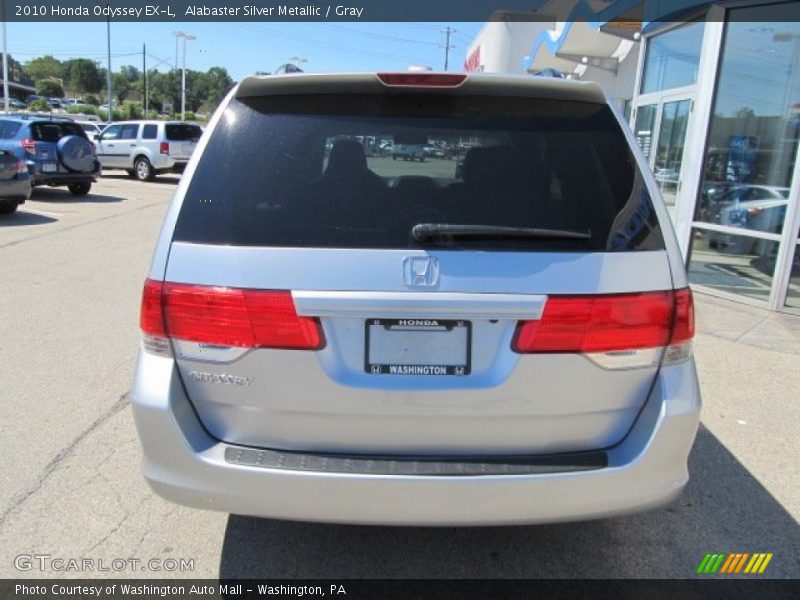Alabaster Silver Metallic / Gray 2010 Honda Odyssey EX-L