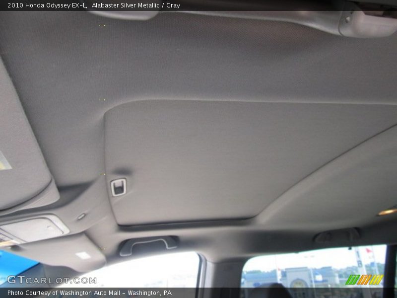 Alabaster Silver Metallic / Gray 2010 Honda Odyssey EX-L