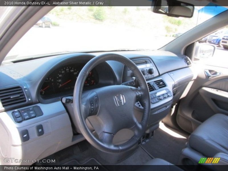 Alabaster Silver Metallic / Gray 2010 Honda Odyssey EX-L