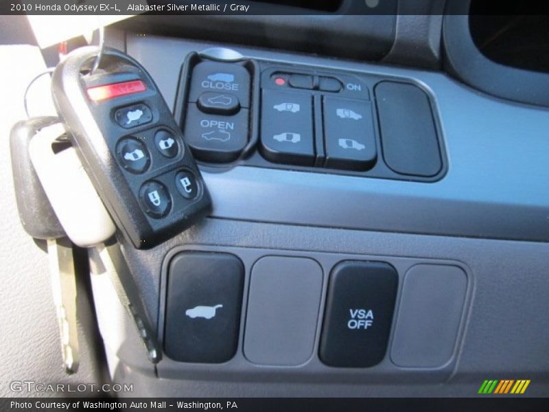 Alabaster Silver Metallic / Gray 2010 Honda Odyssey EX-L