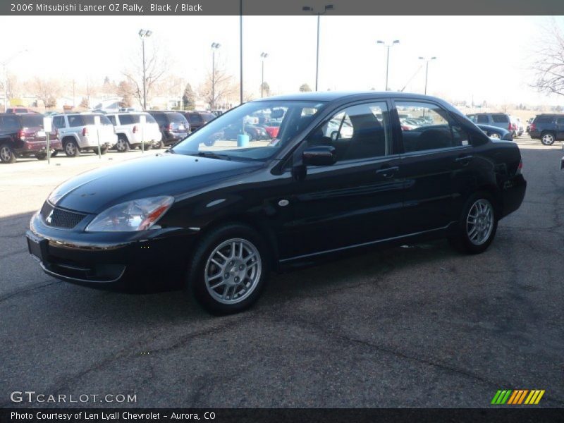 Black / Black 2006 Mitsubishi Lancer OZ Rally