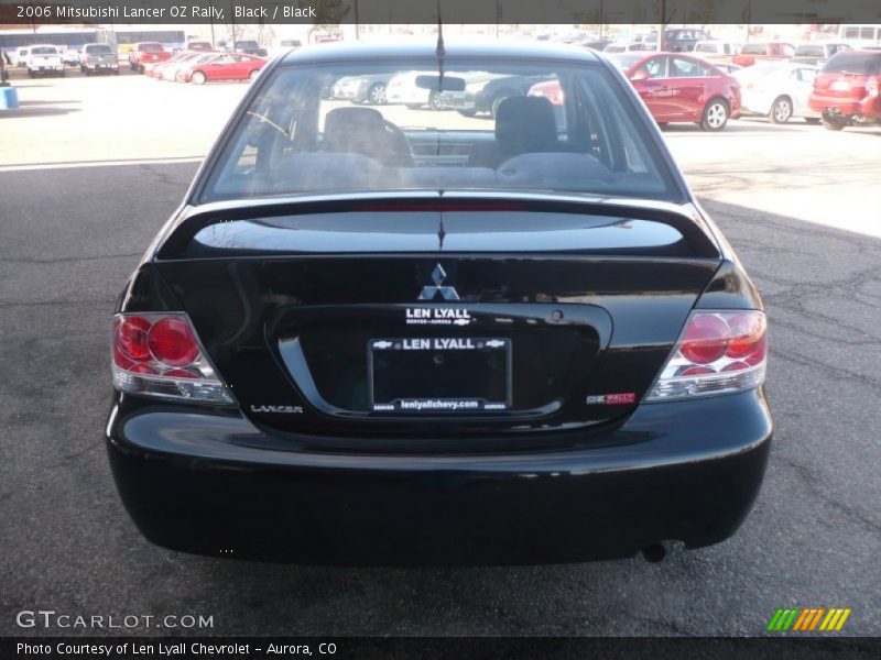 Black / Black 2006 Mitsubishi Lancer OZ Rally
