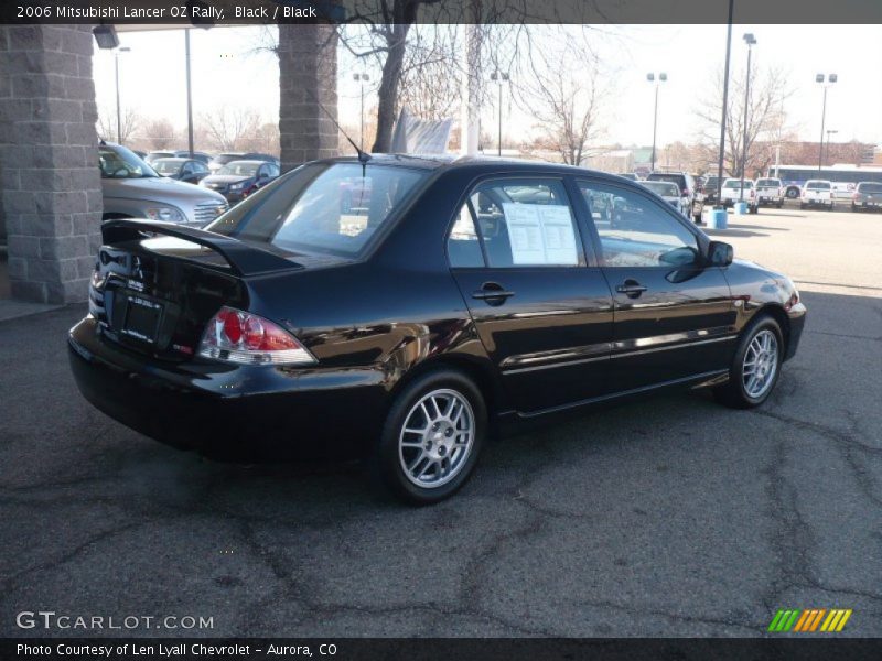Black / Black 2006 Mitsubishi Lancer OZ Rally