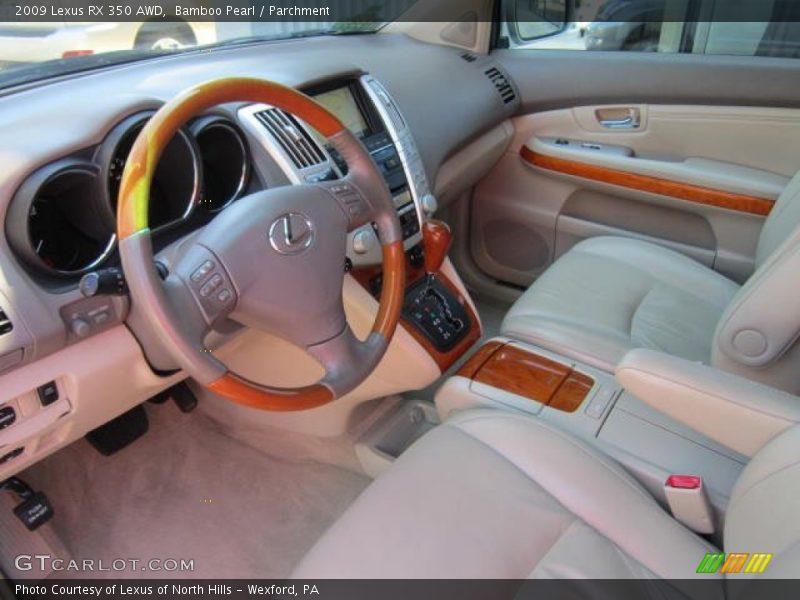 Bamboo Pearl / Parchment 2009 Lexus RX 350 AWD