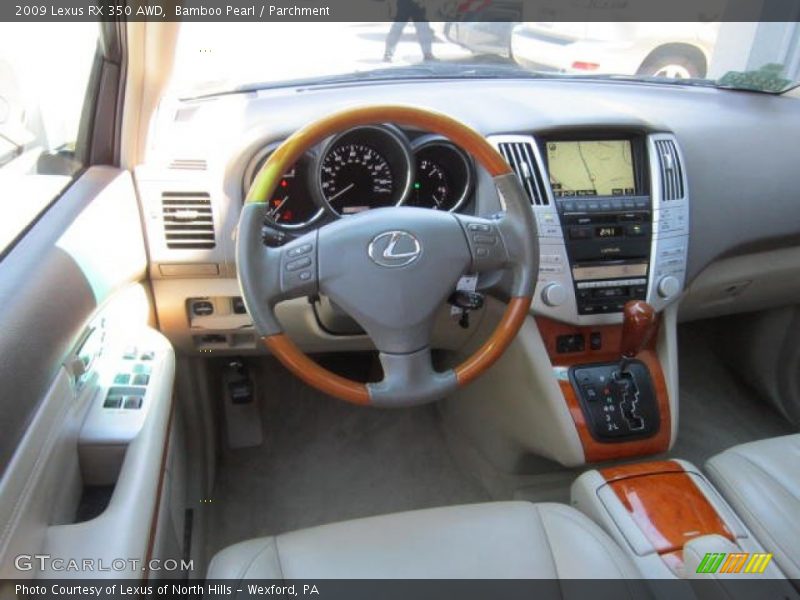 Bamboo Pearl / Parchment 2009 Lexus RX 350 AWD