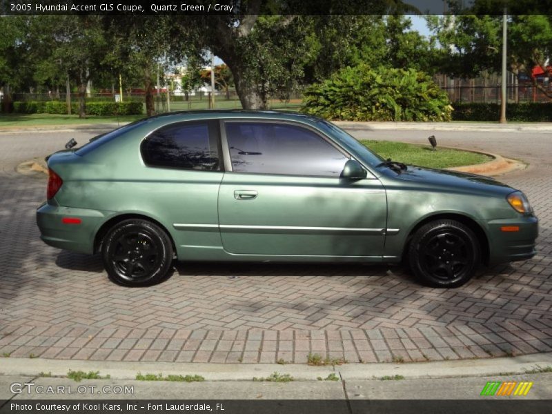 Quartz Green / Gray 2005 Hyundai Accent GLS Coupe