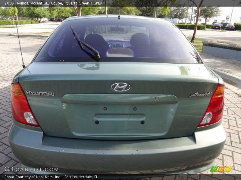 Quartz Green / Gray 2005 Hyundai Accent GLS Coupe