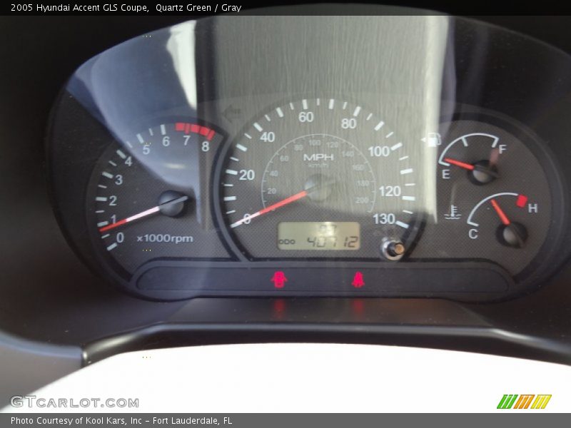 Quartz Green / Gray 2005 Hyundai Accent GLS Coupe