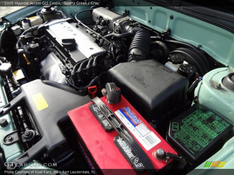 Quartz Green / Gray 2005 Hyundai Accent GLS Coupe