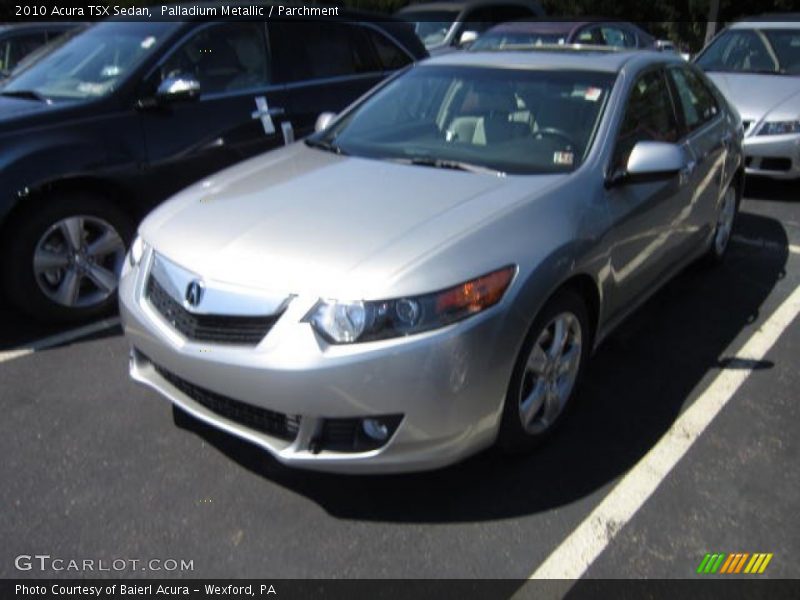 Palladium Metallic / Parchment 2010 Acura TSX Sedan