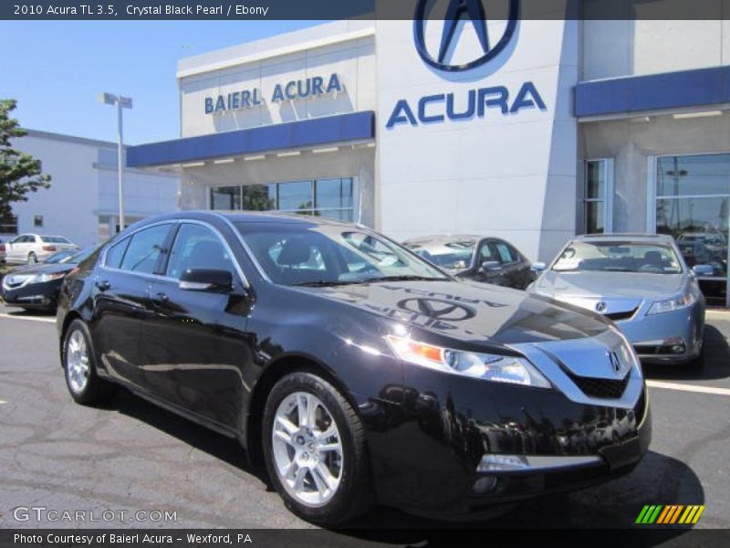 Crystal Black Pearl / Ebony 2010 Acura TL 3.5