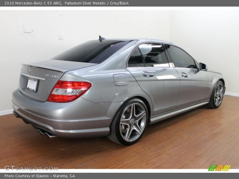 Palladium Silver Metallic / Grey/Black 2010 Mercedes-Benz C 63 AMG