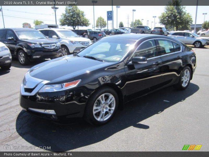 Crystal Black Pearl / Ebony 2010 Acura TL 3.5