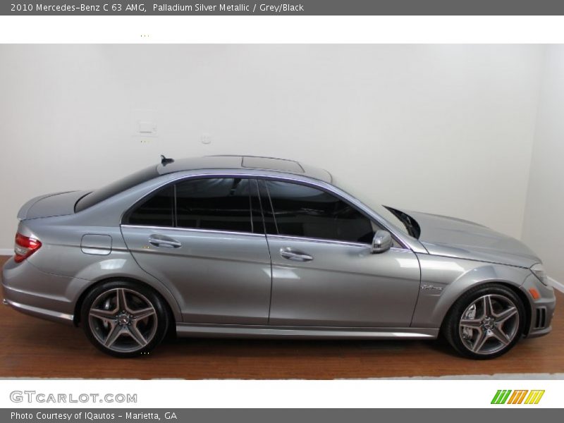 Palladium Silver Metallic / Grey/Black 2010 Mercedes-Benz C 63 AMG