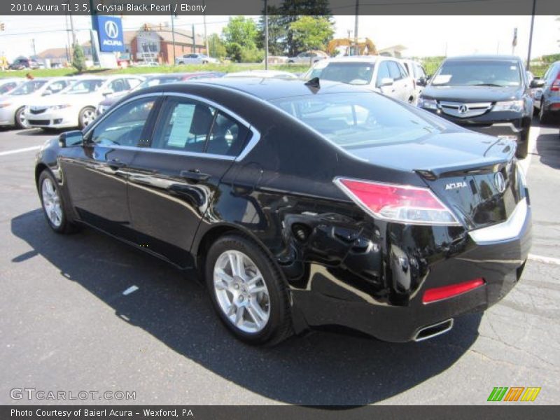 Crystal Black Pearl / Ebony 2010 Acura TL 3.5