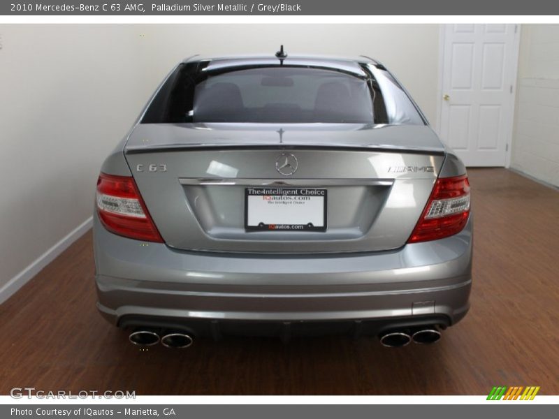 Palladium Silver Metallic / Grey/Black 2010 Mercedes-Benz C 63 AMG