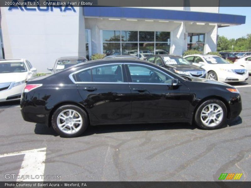 Crystal Black Pearl / Ebony 2010 Acura TL 3.5