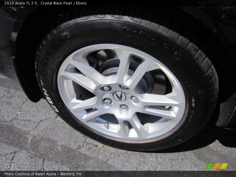 Crystal Black Pearl / Ebony 2010 Acura TL 3.5