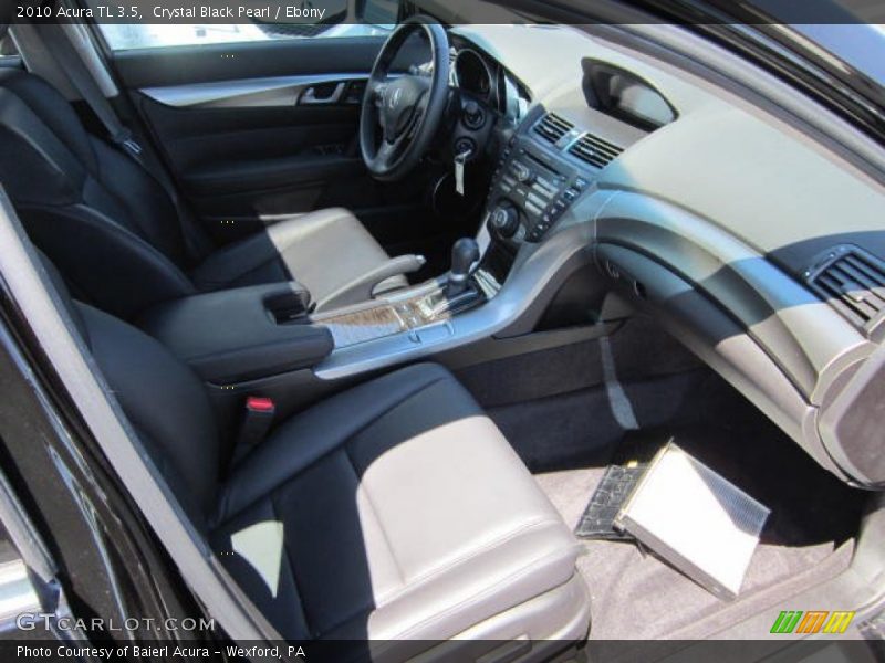 Crystal Black Pearl / Ebony 2010 Acura TL 3.5