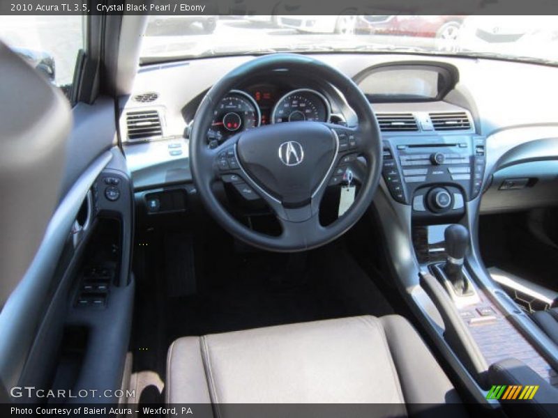 Crystal Black Pearl / Ebony 2010 Acura TL 3.5