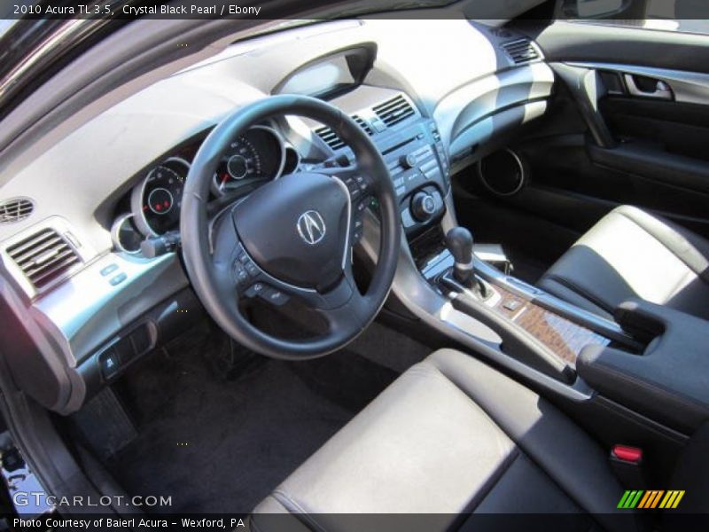 Crystal Black Pearl / Ebony 2010 Acura TL 3.5