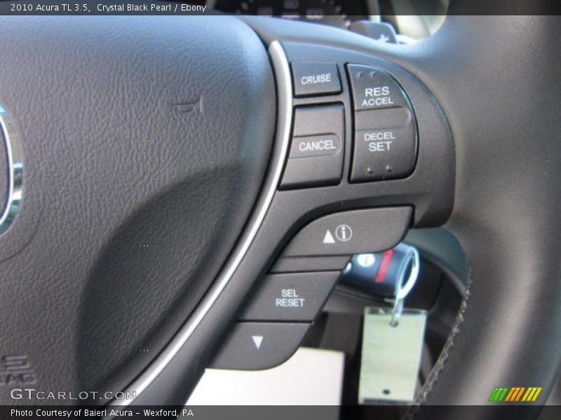 Crystal Black Pearl / Ebony 2010 Acura TL 3.5