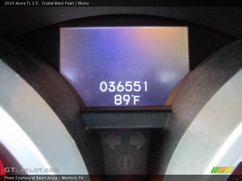 Crystal Black Pearl / Ebony 2010 Acura TL 3.5