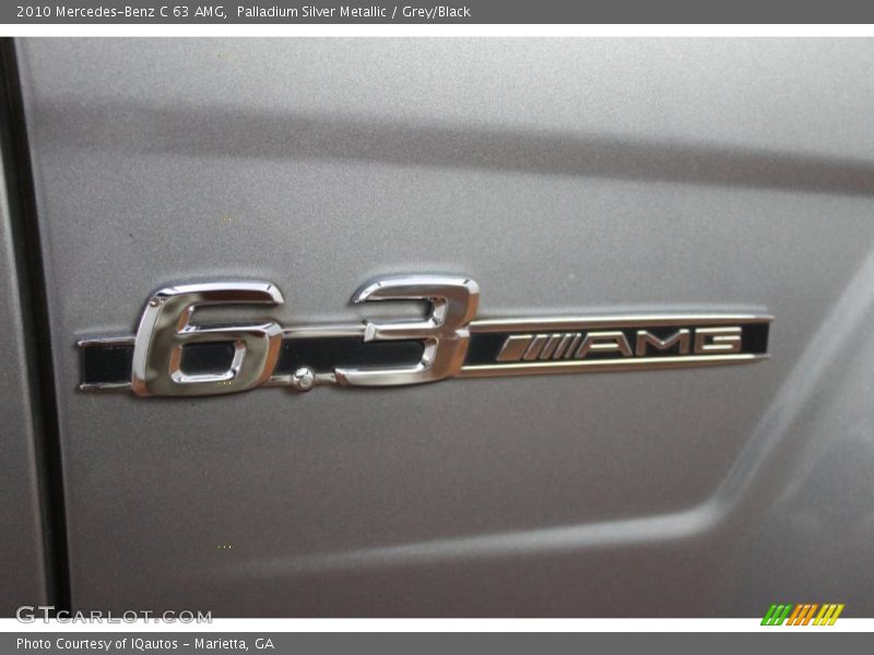 Palladium Silver Metallic / Grey/Black 2010 Mercedes-Benz C 63 AMG