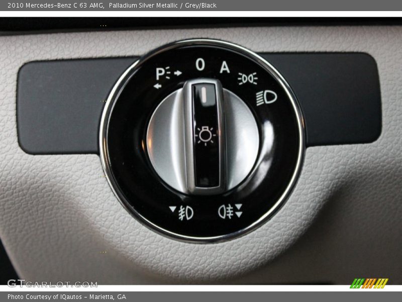 Palladium Silver Metallic / Grey/Black 2010 Mercedes-Benz C 63 AMG