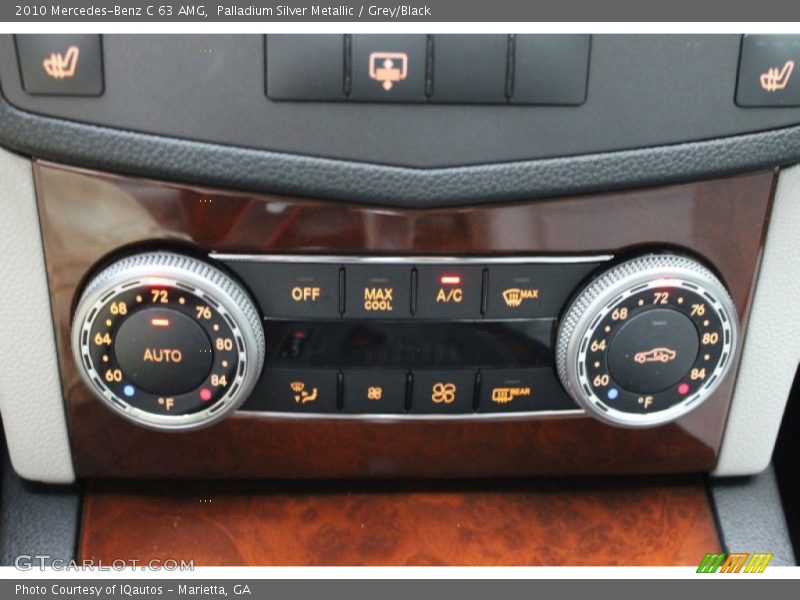 Palladium Silver Metallic / Grey/Black 2010 Mercedes-Benz C 63 AMG