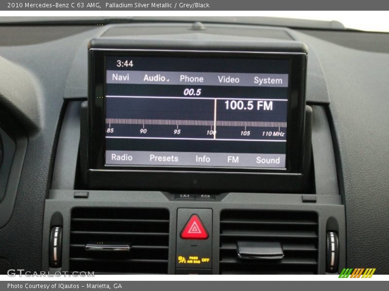 Palladium Silver Metallic / Grey/Black 2010 Mercedes-Benz C 63 AMG