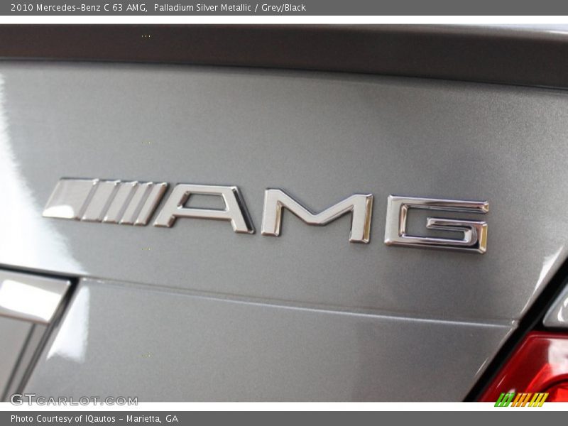 Palladium Silver Metallic / Grey/Black 2010 Mercedes-Benz C 63 AMG