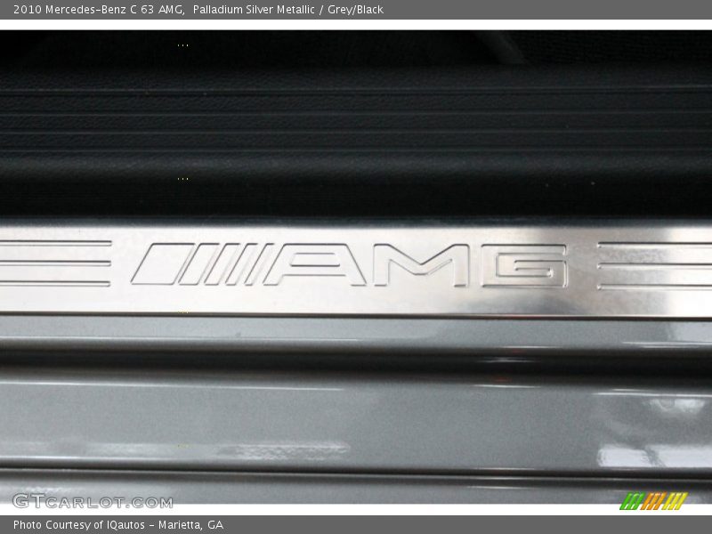 Palladium Silver Metallic / Grey/Black 2010 Mercedes-Benz C 63 AMG