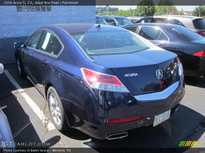 Royal Blue Pearl / Parchment 2009 Acura TL 3.5