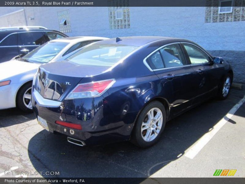 Royal Blue Pearl / Parchment 2009 Acura TL 3.5
