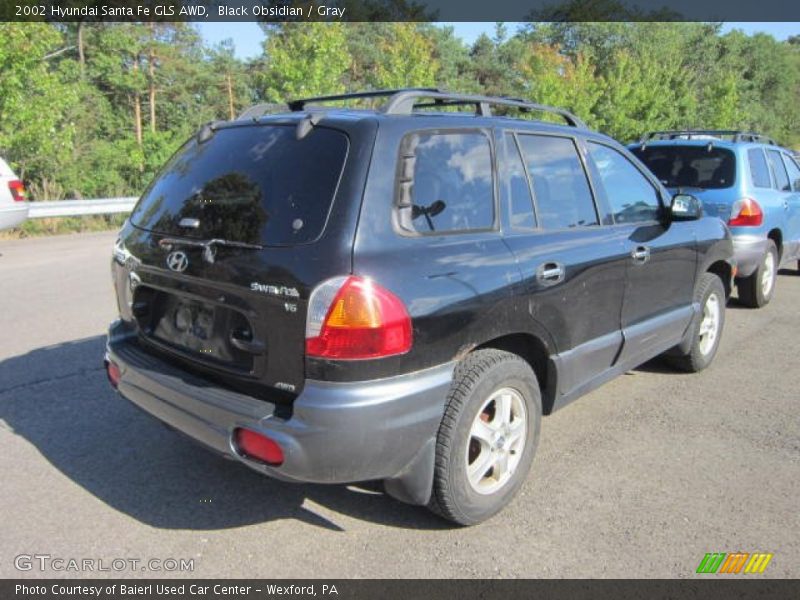 Black Obsidian / Gray 2002 Hyundai Santa Fe GLS AWD