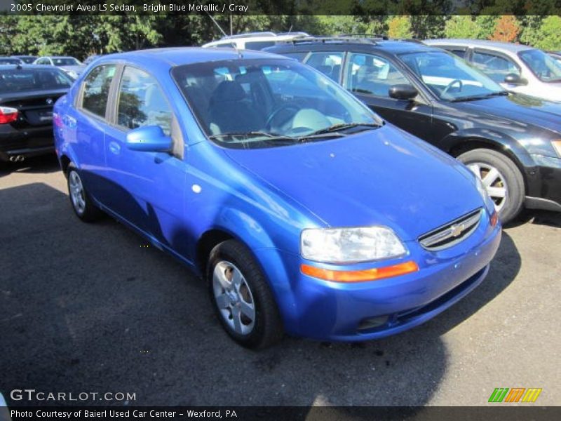 Bright Blue Metallic / Gray 2005 Chevrolet Aveo LS Sedan