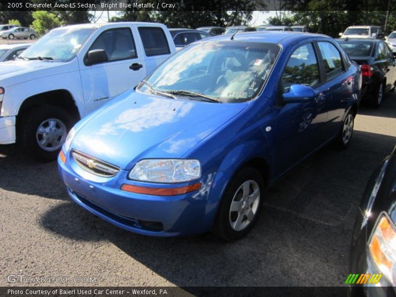 Bright Blue Metallic / Gray 2005 Chevrolet Aveo LS Sedan