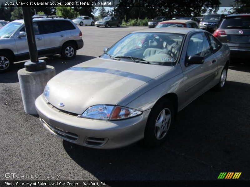 Sandrift Metallic / Neutral 2002 Chevrolet Cavalier Coupe