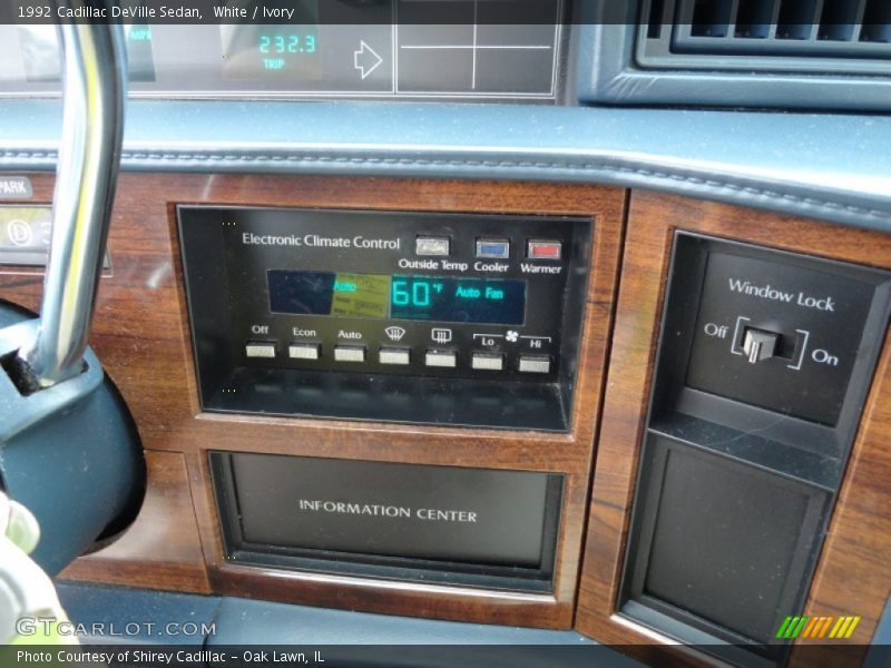 Controls of 1992 DeVille Sedan