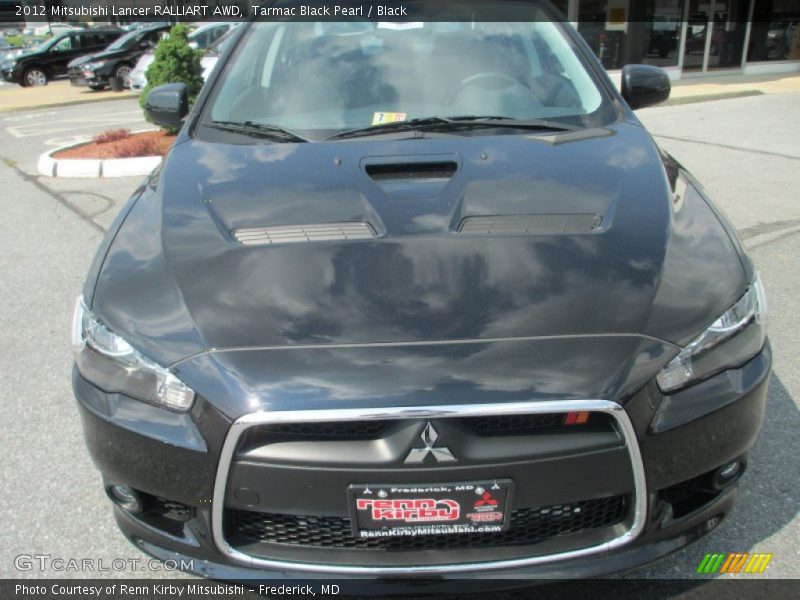 Tarmac Black Pearl / Black 2012 Mitsubishi Lancer RALLIART AWD