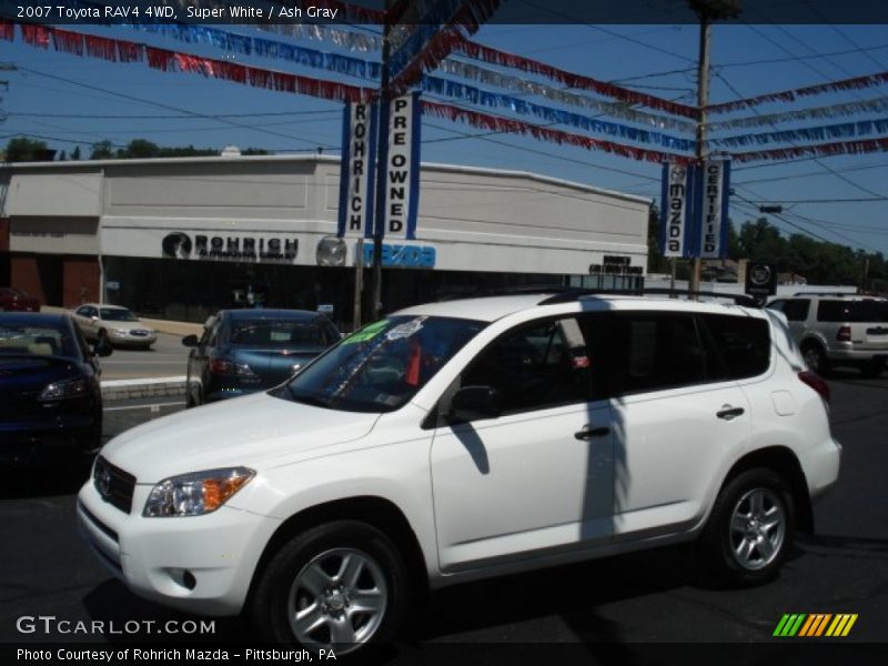 Super White / Ash Gray 2007 Toyota RAV4 4WD