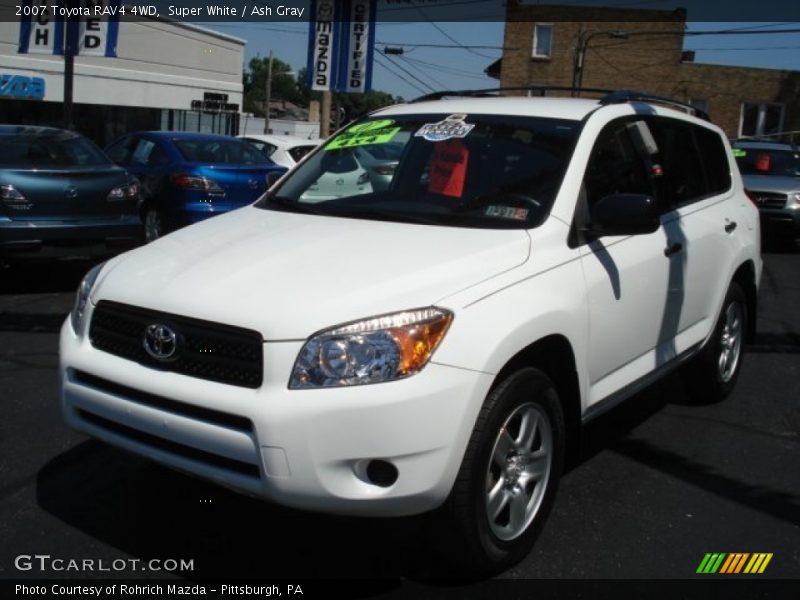 Super White / Ash Gray 2007 Toyota RAV4 4WD