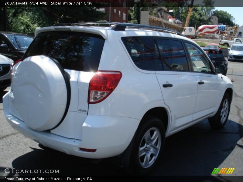 Super White / Ash Gray 2007 Toyota RAV4 4WD