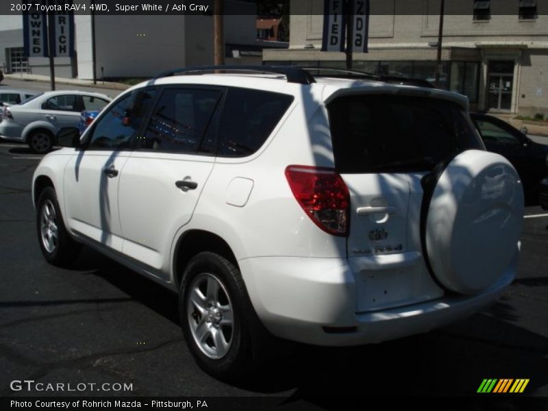 Super White / Ash Gray 2007 Toyota RAV4 4WD