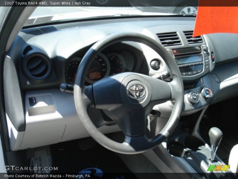 Super White / Ash Gray 2007 Toyota RAV4 4WD