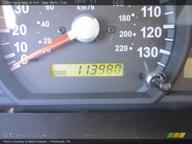 Clear White / Gray 2006 Kia Sorento LX 4x4