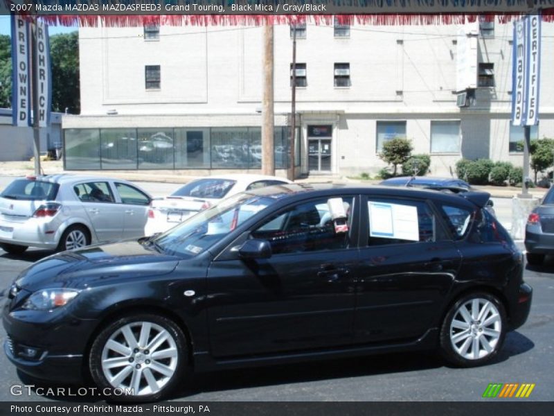 Black Mica / Gray/Black 2007 Mazda MAZDA3 MAZDASPEED3 Grand Touring