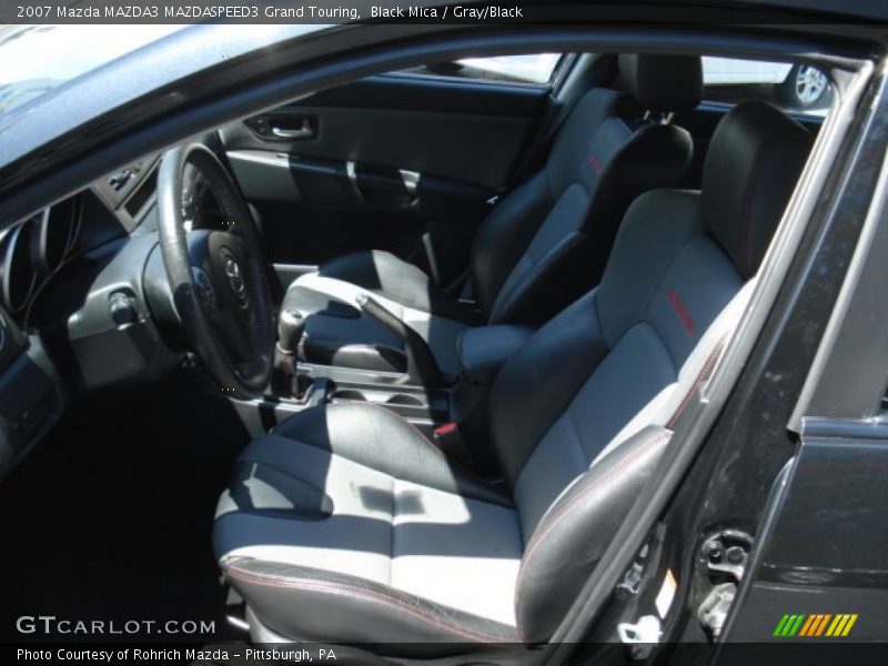 Black Mica / Gray/Black 2007 Mazda MAZDA3 MAZDASPEED3 Grand Touring
