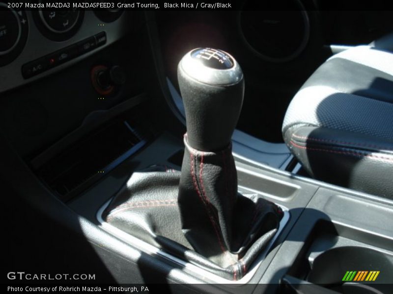 Black Mica / Gray/Black 2007 Mazda MAZDA3 MAZDASPEED3 Grand Touring
